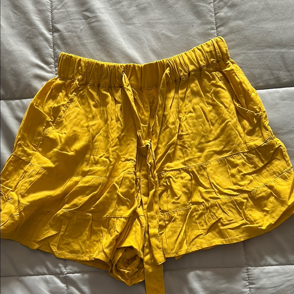 Yellow Women's Shorts